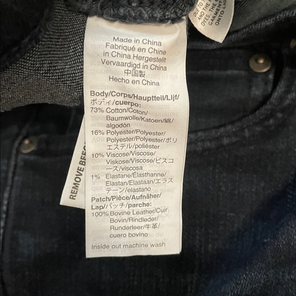 Men’s skinny dark denim jeans - Picture 5 of 5